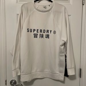 Men’s White Crewneck (Superdry)